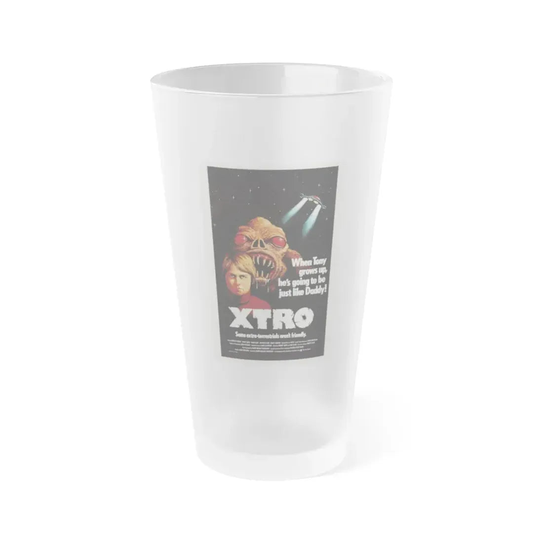 XTRO 1982 Movie Poster - Frosted Pint Glass 16oz Default Title - Go Mug Yourself