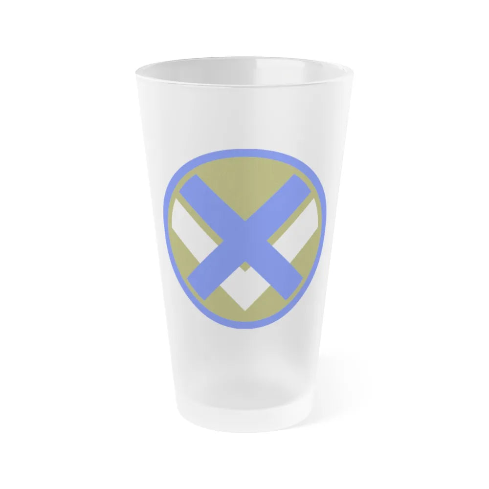 XV Corps (U.S. Army) Frosted Pint Glass 16oz-Go Mug Yourself