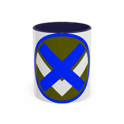 XV Corps (U.S. Army) Accent Coffee Mug 11oz Navy - Go Mug Yourself