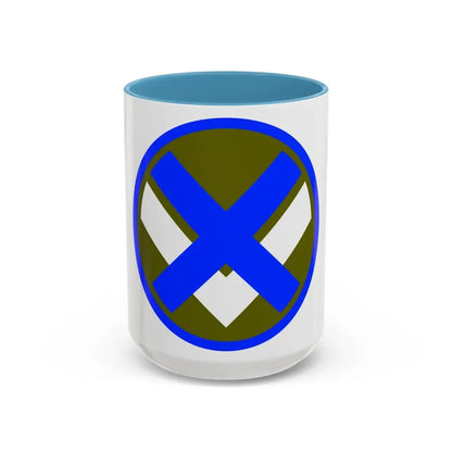 XV Corps (U.S. Army) Accent Coffee Mug 15oz Light Blue - Go Mug Yourself