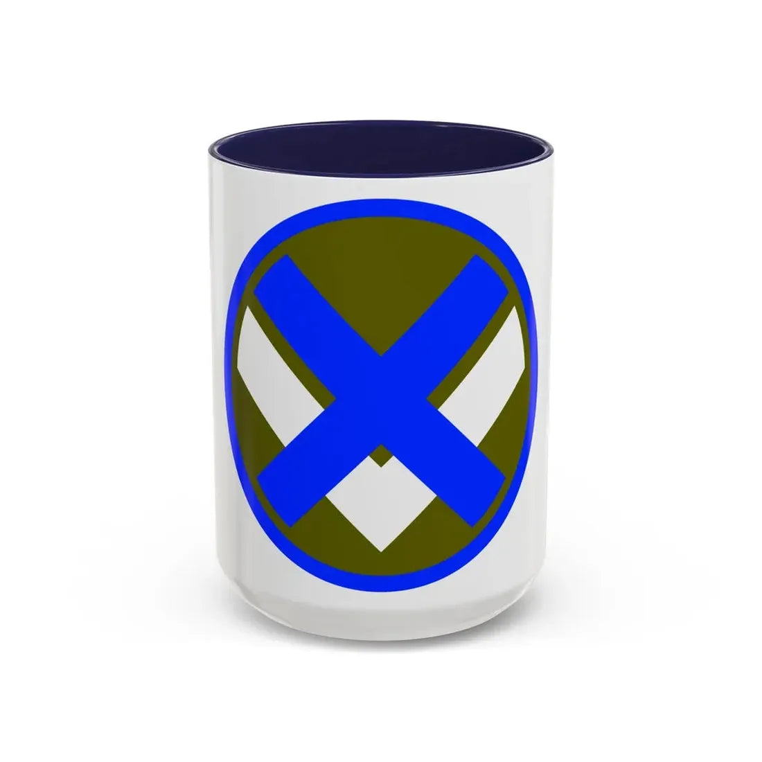 XV Corps (U.S. Army) Accent Coffee Mug 15oz Navy - Go Mug Yourself
