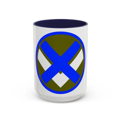 XV Corps (U.S. Army) Accent Coffee Mug 15oz Navy - Go Mug Yourself