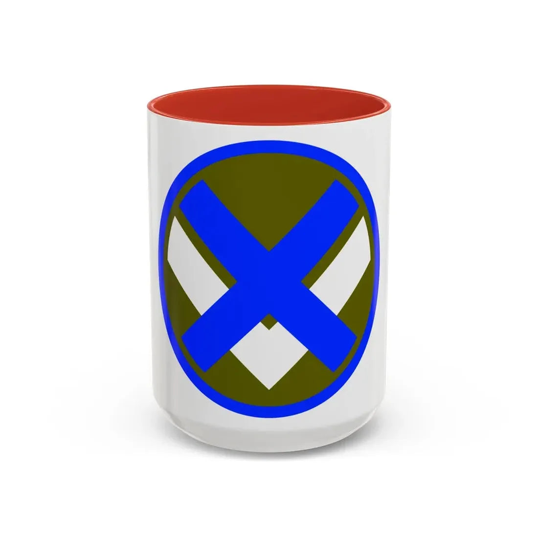 XV Corps (U.S. Army) Accent Coffee Mug 15oz Red - Go Mug Yourself