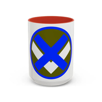 XV Corps (U.S. Army) Accent Coffee Mug 15oz Red - Go Mug Yourself