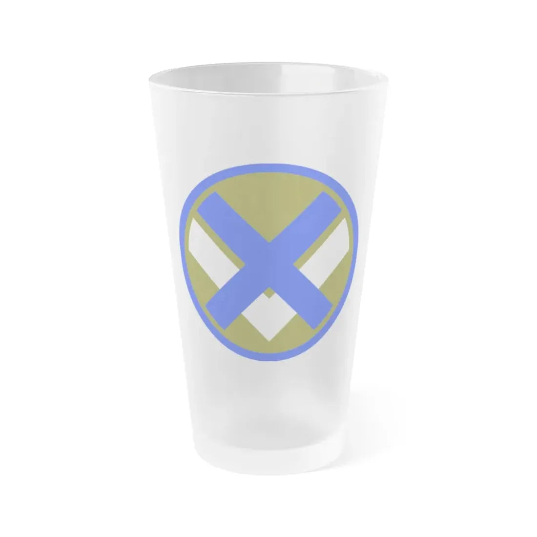 XV Corps (U.S. Army) Frosted Pint Glass 16oz Default Title - Go Mug Yourself
