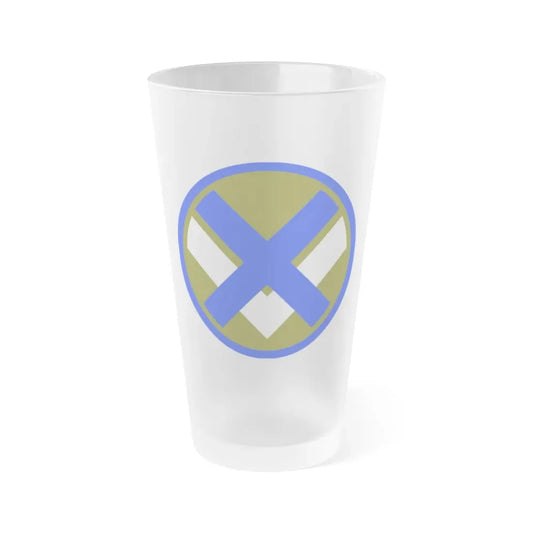 XV Corps (U.S. Army) Frosted Pint Glass 16oz Default Title - Go Mug Yourself