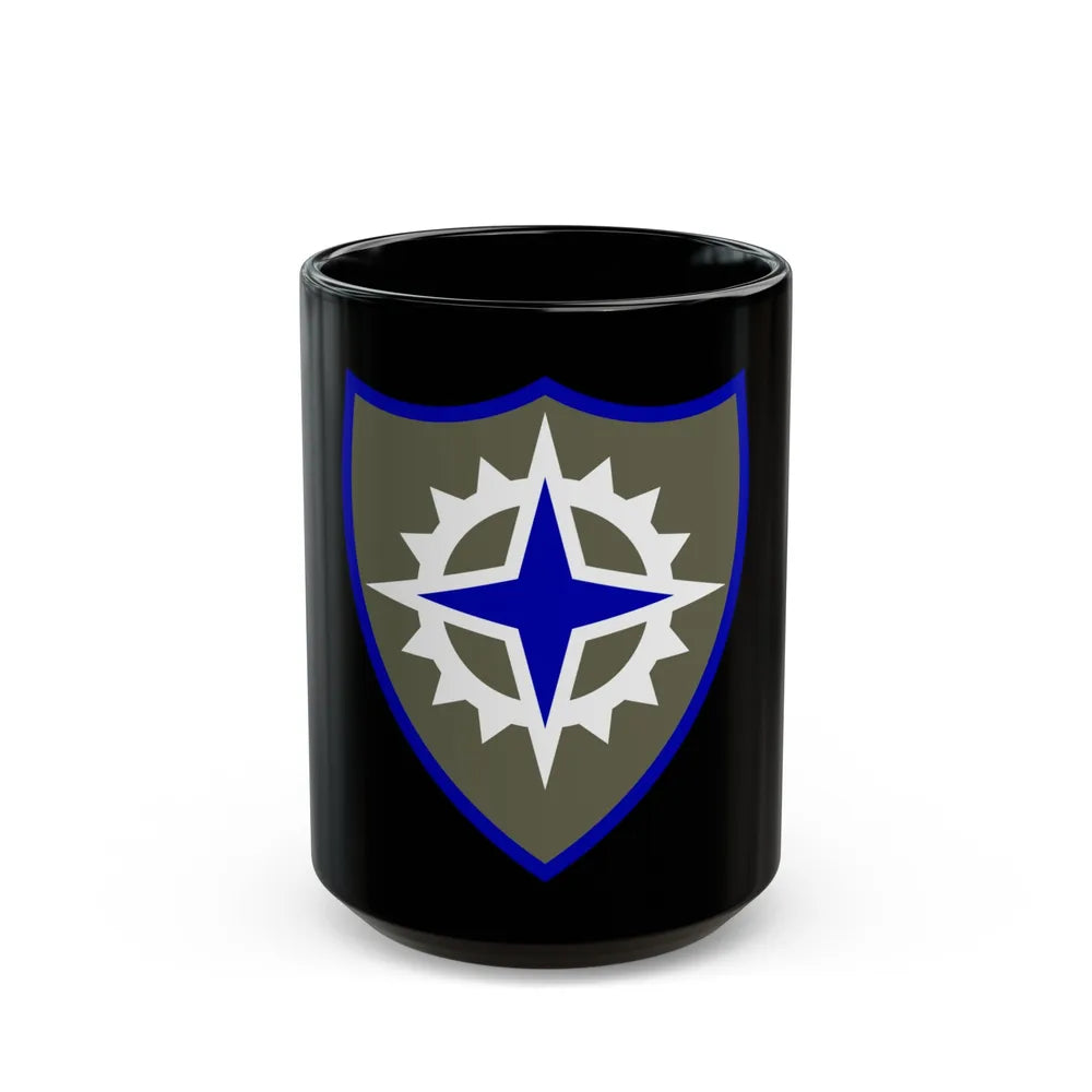 XVI Corps (U.S. Army) Black Coffee Mug-15oz-Go Mug Yourself