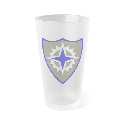 XVI Corps (U.S. Army) Frosted Pint Glass 16oz-Go Mug Yourself