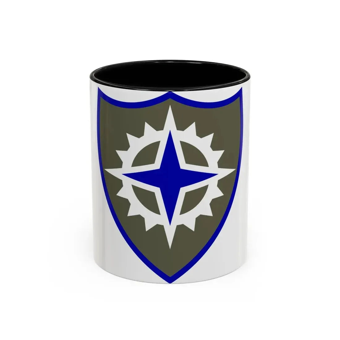 XVI Corps (U.S. Army) Accent Coffee Mug 11oz Black - Go Mug Yourself