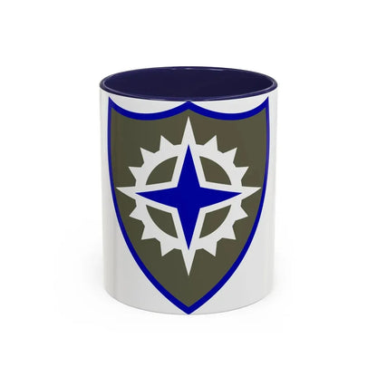 XVI Corps (U.S. Army) Accent Coffee Mug 11oz Navy - Go Mug Yourself