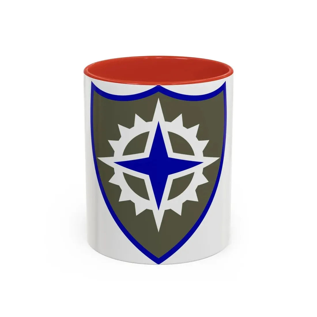 XVI Corps (U.S. Army) Accent Coffee Mug 11oz Red - Go Mug Yourself