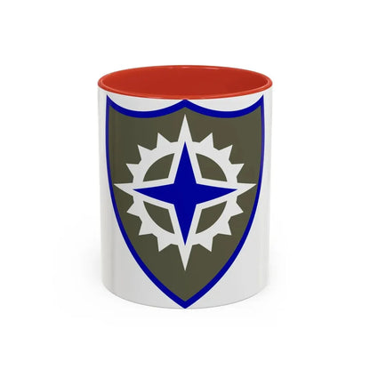 XVI Corps (U.S. Army) Accent Coffee Mug 11oz Red - Go Mug Yourself