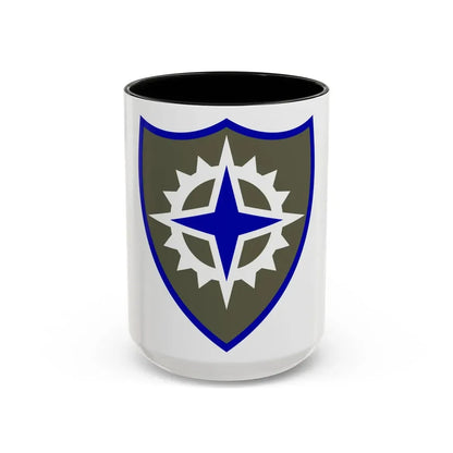 XVI Corps (U.S. Army) Accent Coffee Mug 15oz Black - Go Mug Yourself