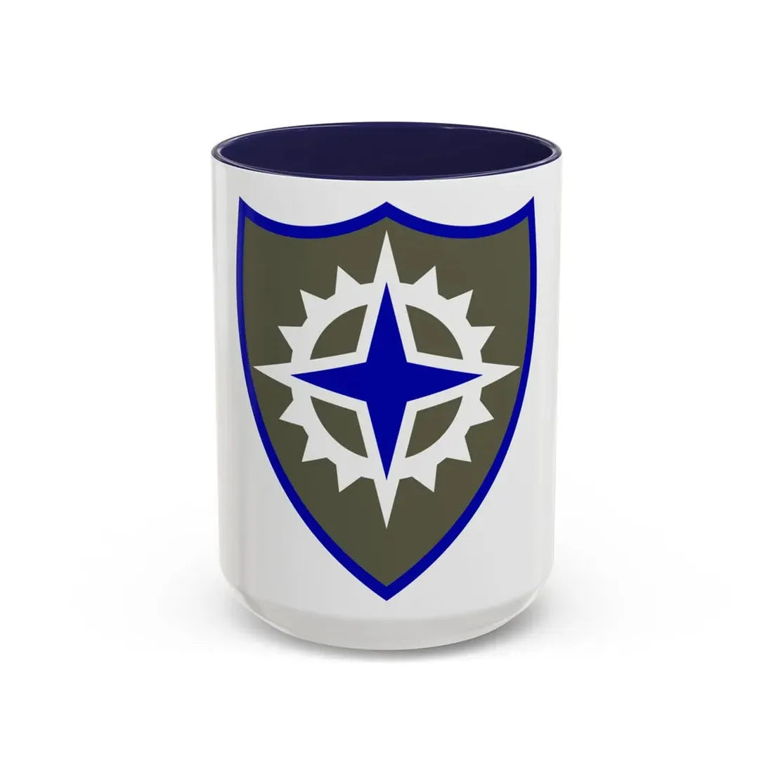 XVI Corps (U.S. Army) Accent Coffee Mug 15oz Navy - Go Mug Yourself
