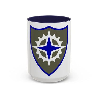 XVI Corps (U.S. Army) Accent Coffee Mug 15oz Navy - Go Mug Yourself