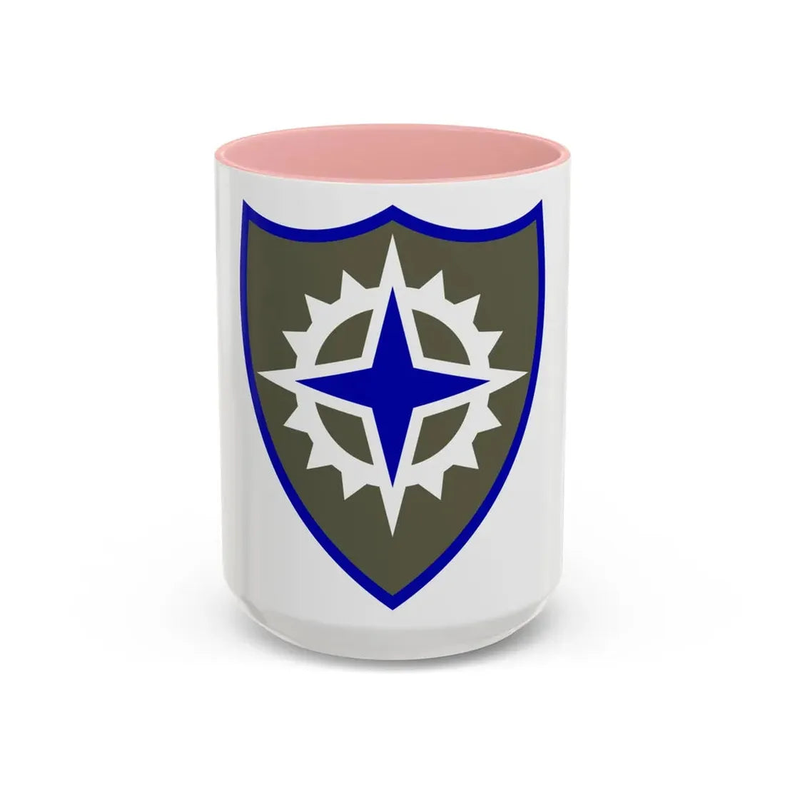 XVI Corps (U.S. Army) Accent Coffee Mug 15oz Pink - Go Mug Yourself