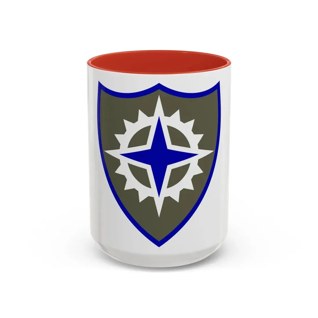 XVI Corps (U.S. Army) Accent Coffee Mug 15oz Red - Go Mug Yourself