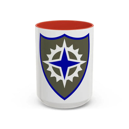 XVI Corps (U.S. Army) Accent Coffee Mug 15oz Red - Go Mug Yourself