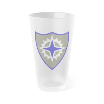 XVI Corps (U.S. Army) Frosted Pint Glass 16oz Default Title - Go Mug Yourself