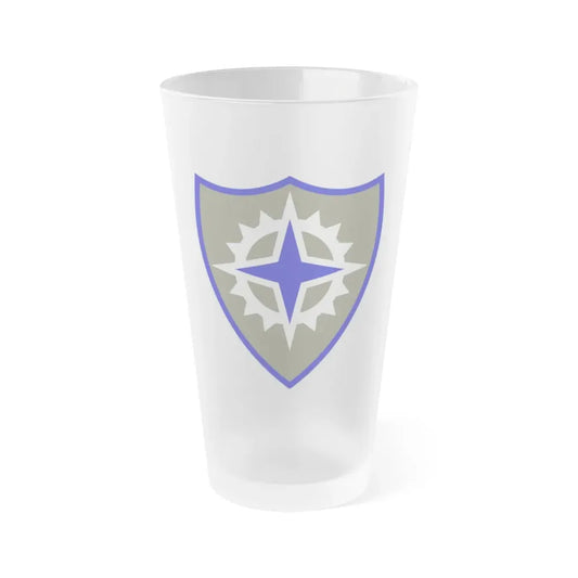 XVI Corps (U.S. Army) Frosted Pint Glass 16oz Default Title - Go Mug Yourself