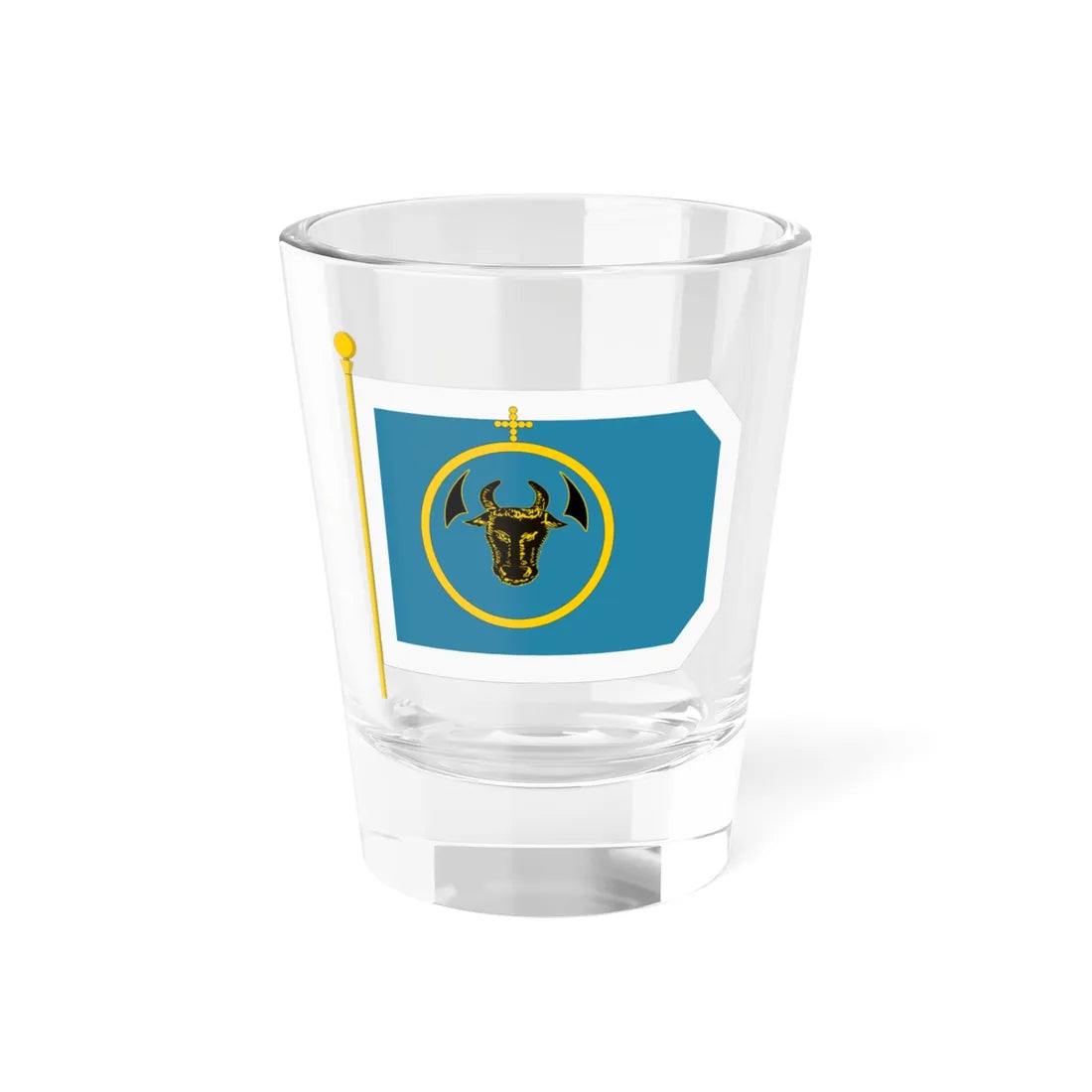 Знамя молдавской кавалерии XVII в - Синее Shot Glass 1.5oz 1.5oz - Go Mug Yourself