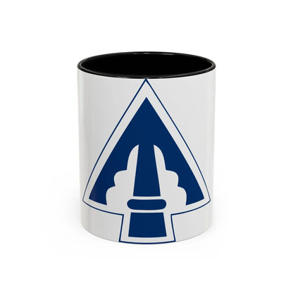 XXII Corps (U.S. Army) Accent Coffee Mug-11oz-Black-Go Mug Yourself