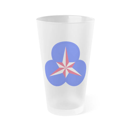 XXXVI Corps (U.S. Army) Frosted Pint Glass 16oz-Go Mug Yourself