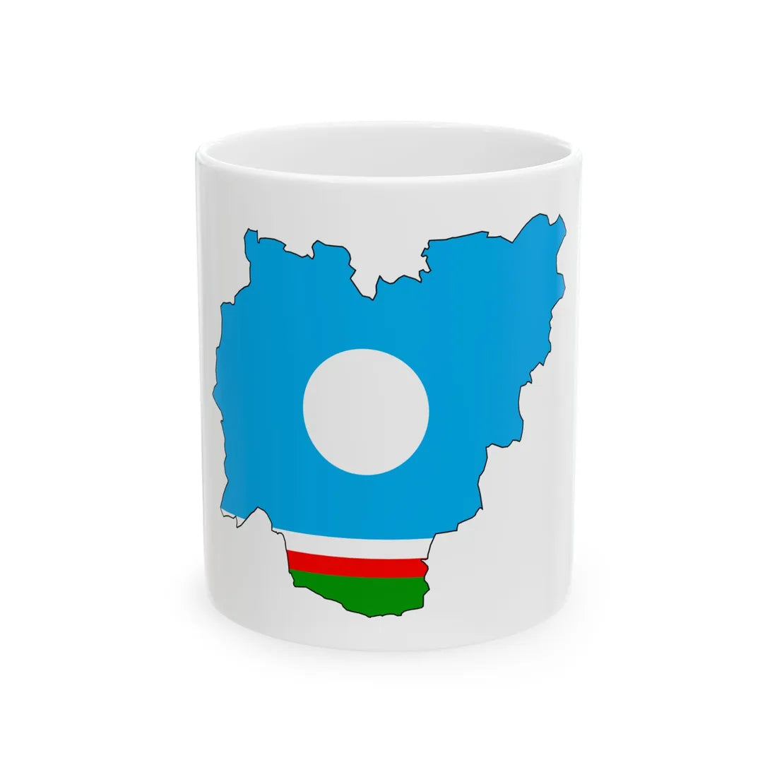 Yakut-geo-stub (Russia) White Coffee Mug 11oz - Go Mug Yourself