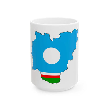 Yakut-geo-stub (Russia) White Coffee Mug 15oz - Go Mug Yourself