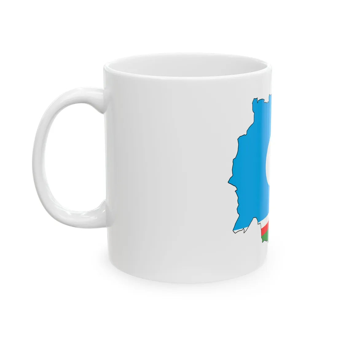 Yakut-geo-stub (Russia) White Coffee Mug - Go Mug Yourself