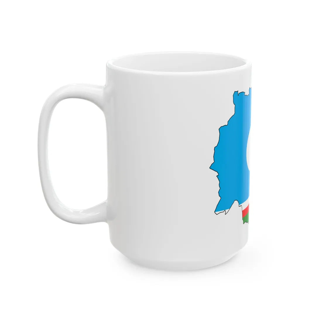 Yakut-geo-stub (Russia) White Coffee Mug - Go Mug Yourself