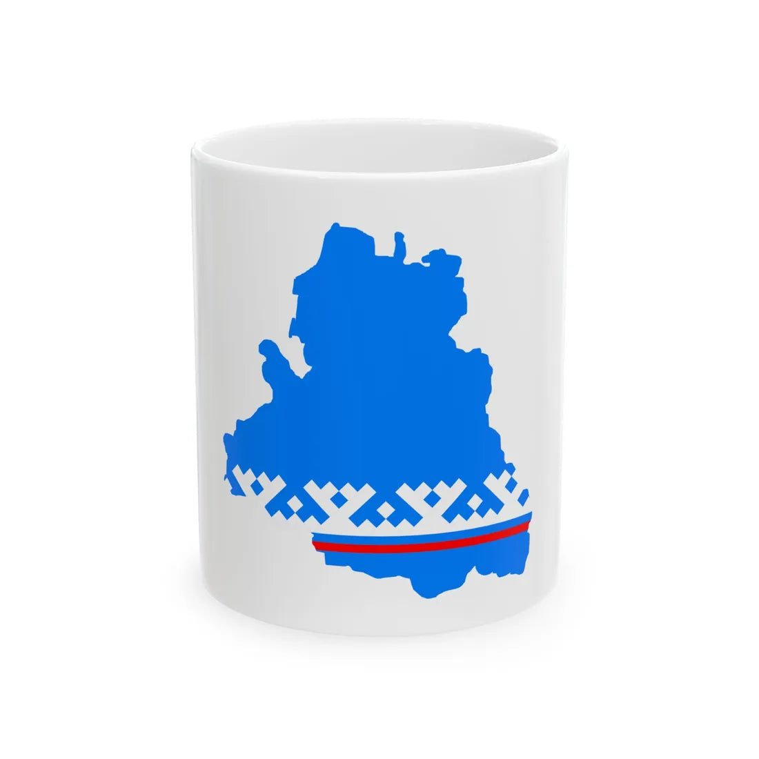 Yamalo-Nenets-geo-stub (Russia) White Coffee Mug 11oz - Go Mug Yourself