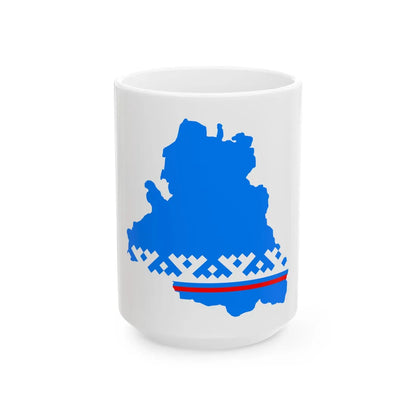 Yamalo-Nenets-geo-stub (Russia) White Coffee Mug 15oz - Go Mug Yourself