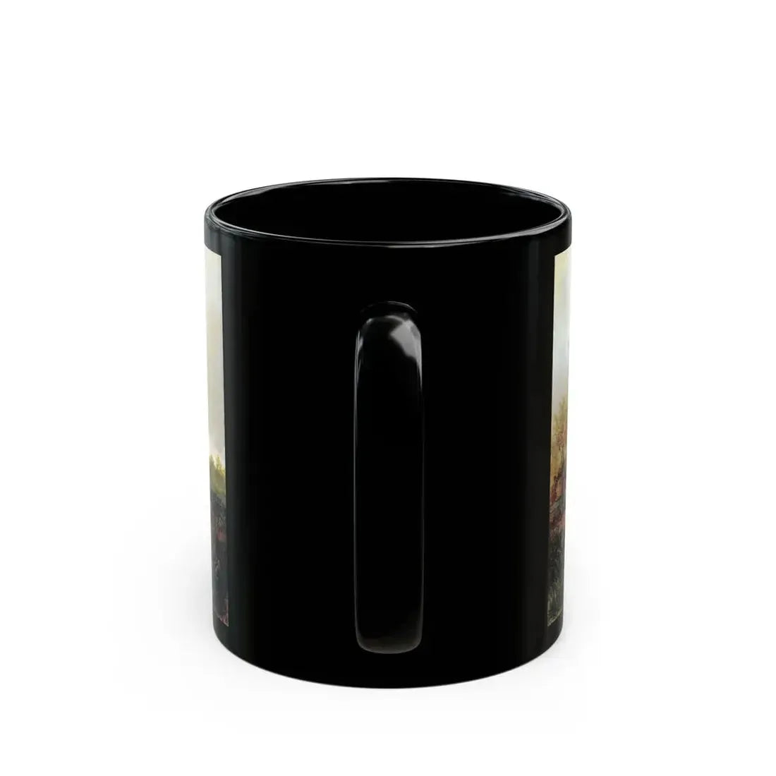 Yefim Volkov (1844-1920) Swamp in Autumn - Black Coffee Mug - Go Mug Yourself