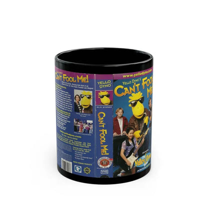 YELLO DYNOS CANT FOOL ME TRICKY PEOPLE MY BODYS MINE (VHS COVER) - Black Coffee Mug 11oz - Go Mug Yourself