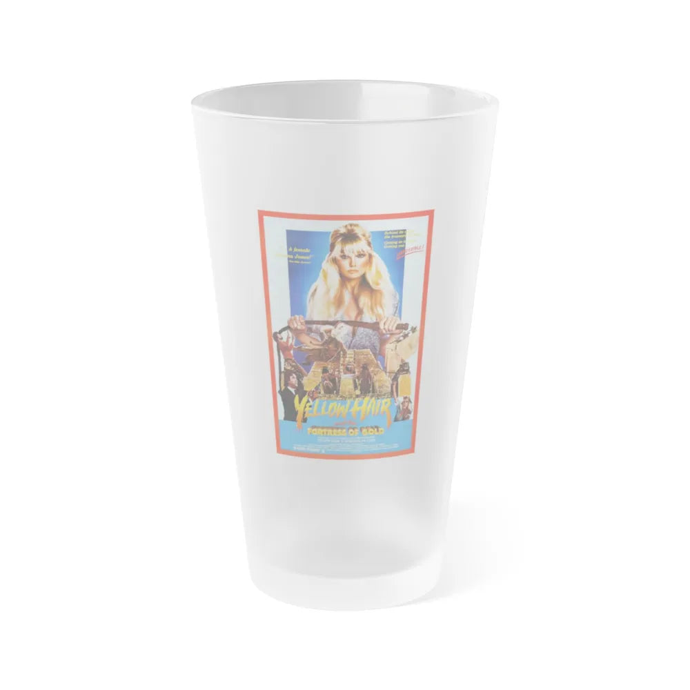 YELLOW HAIR AND THE FORTRESS OF GOLD 1984 Movie Poster - Frosted Pint Glass 16oz-Go Mug Yourself