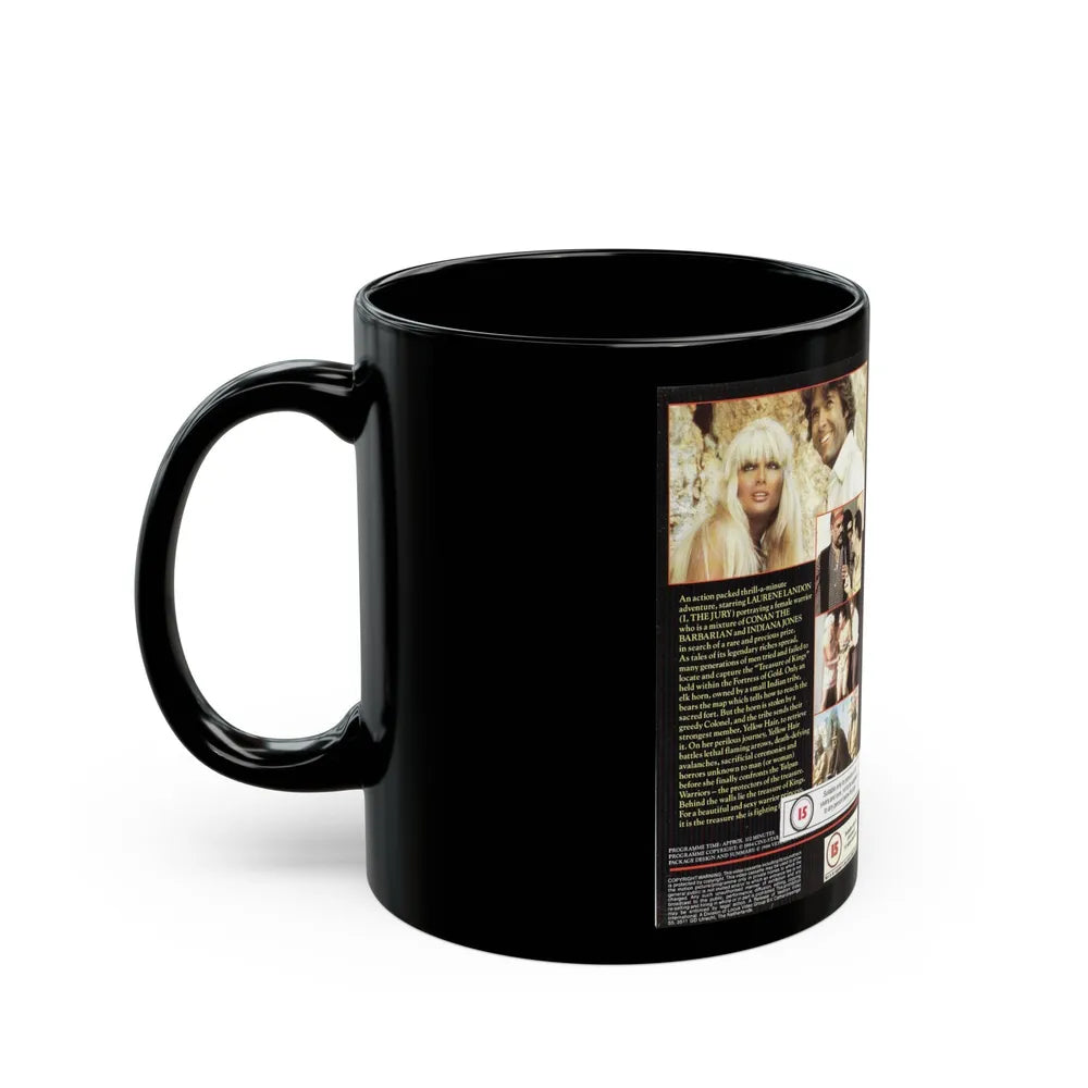 YELLOW HAIR AND THE FORTRESS OF GOLD (VHS COVER) - Black Coffee Mug-Go Mug Yourself