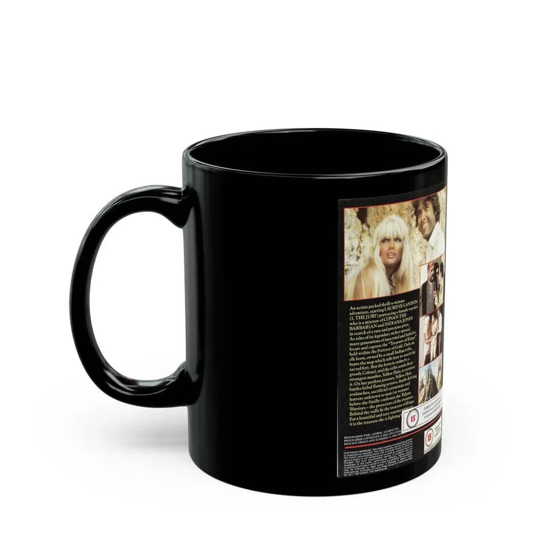 YELLOW HAIR AND THE FORTRESS OF GOLD (VHS COVER) - Black Coffee Mug - Go Mug Yourself