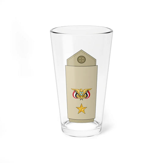Yemen Army OF 4 (Yemen) (Military Rank) Pint Glass 16oz 16oz - Go Mug Yourself