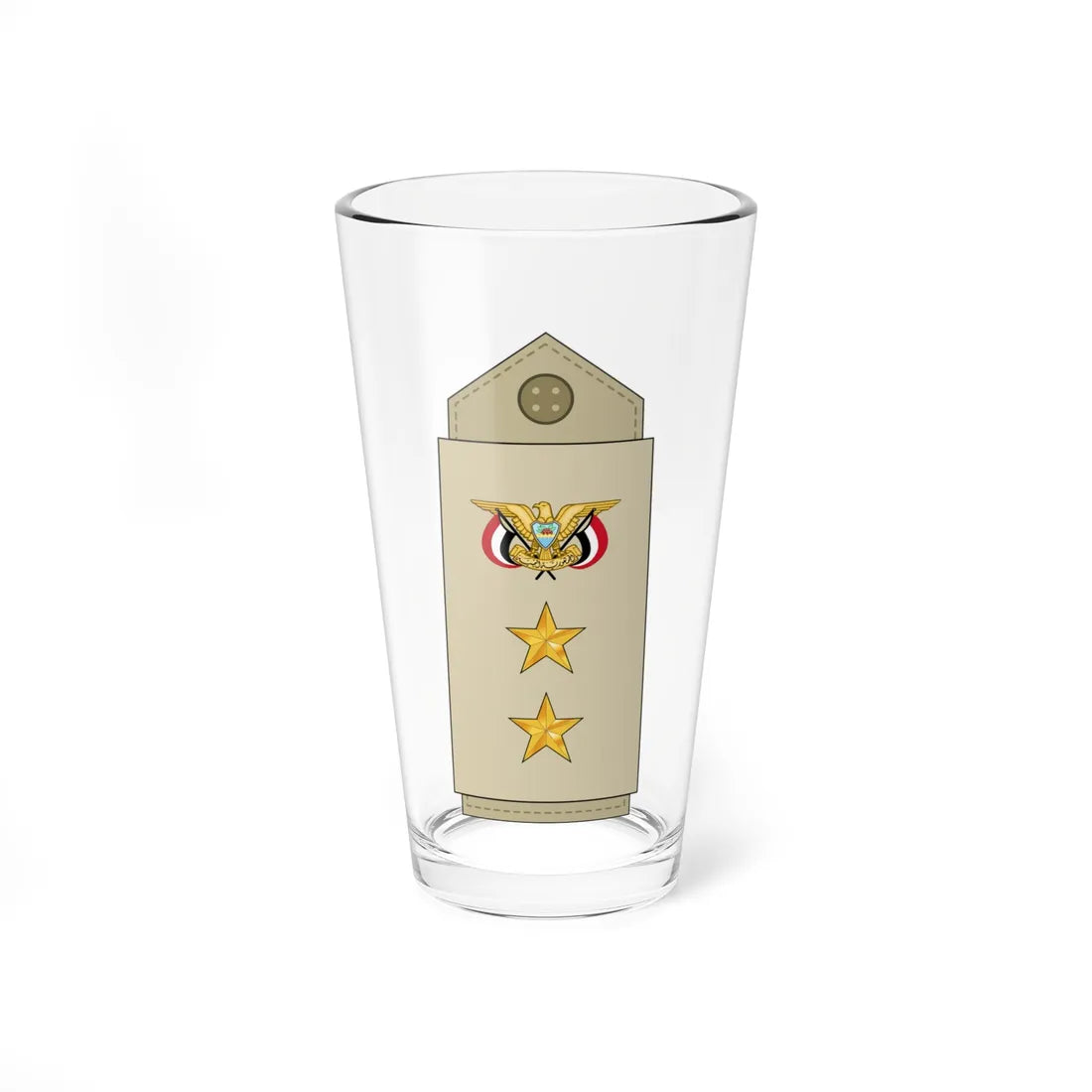 Yemen Army OF 5 (Yemen) (Military Rank) Pint Glass 16oz 16oz - Go Mug Yourself