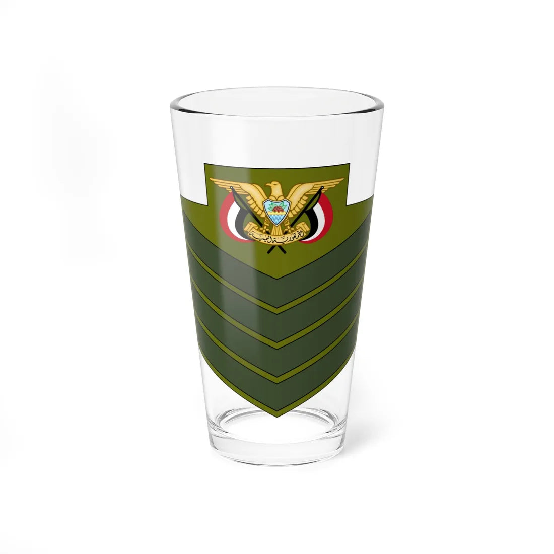 Yemen Army OR 7 (Yemen) (Military Rank) Pint Glass 16oz 16oz - Go Mug Yourself