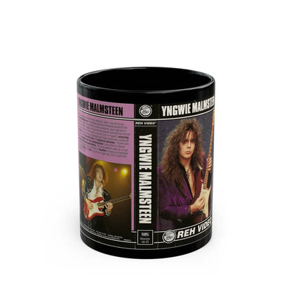 YNGWIE MALMSTEEN REH VIDEO (VHS COVER) - Black Coffee Mug-11oz-Go Mug Yourself