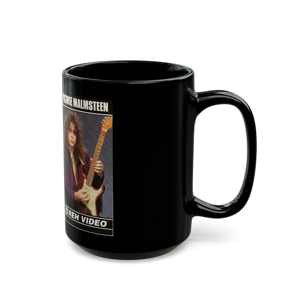 YNGWIE MALMSTEEN REH VIDEO (VHS COVER) - Black Coffee Mug-Go Mug Yourself