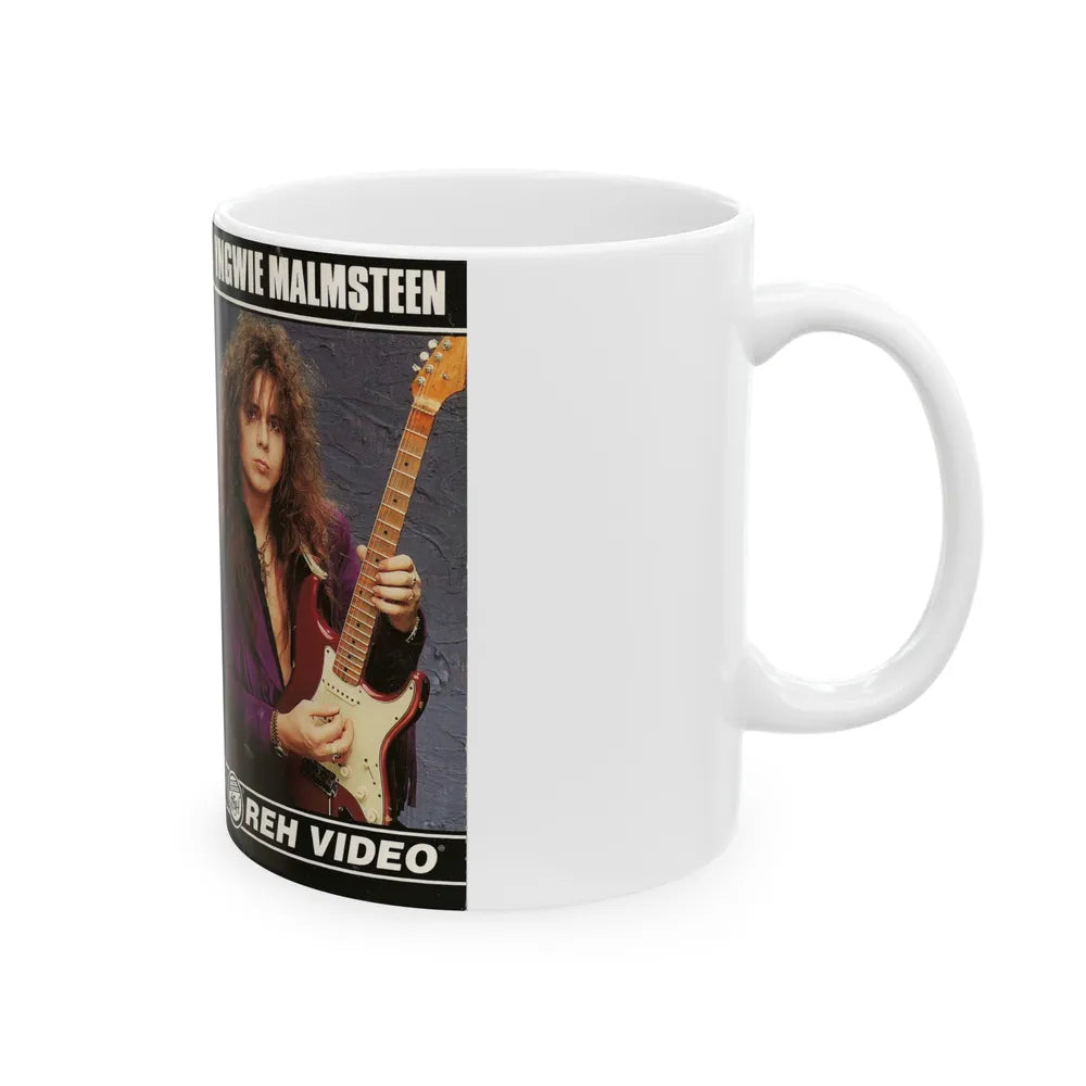 YNGWIE MALMSTEEN REH VIDEO (VHS COVER) - White Coffee Mug-Go Mug Yourself