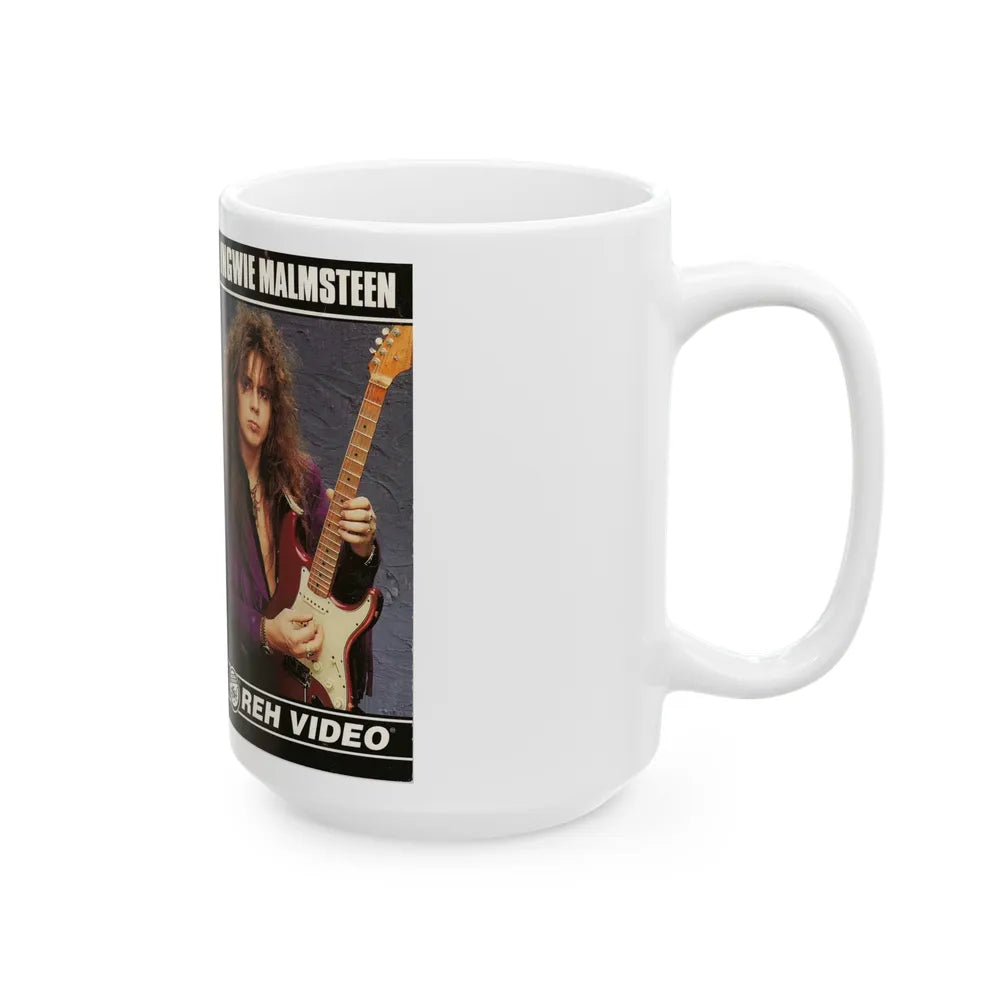 YNGWIE MALMSTEEN REH VIDEO (VHS COVER) - White Coffee Mug-Go Mug Yourself