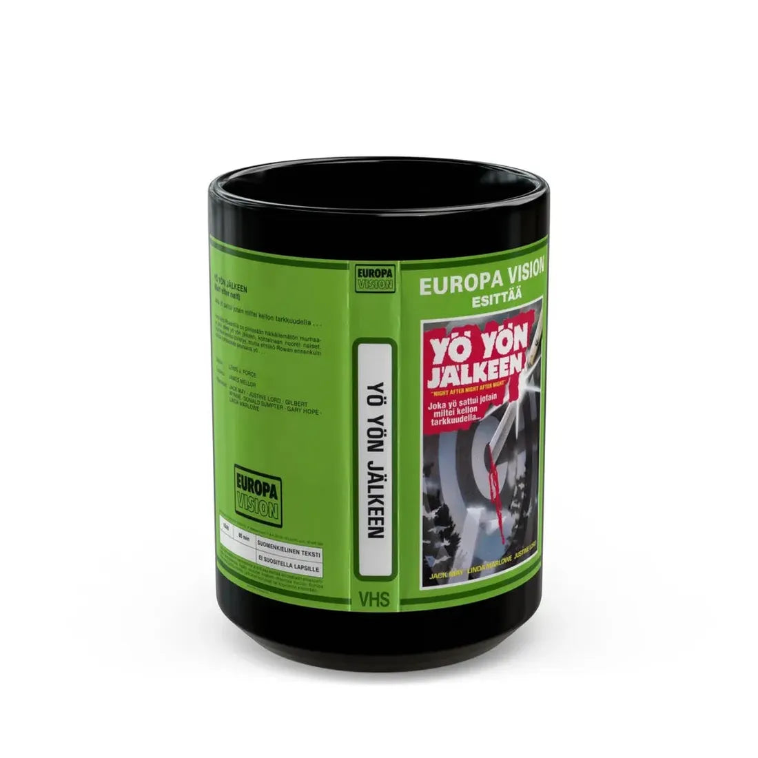 YO YON JALKEEN (VHS COVER) - Black Coffee Mug 15oz - Go Mug Yourself