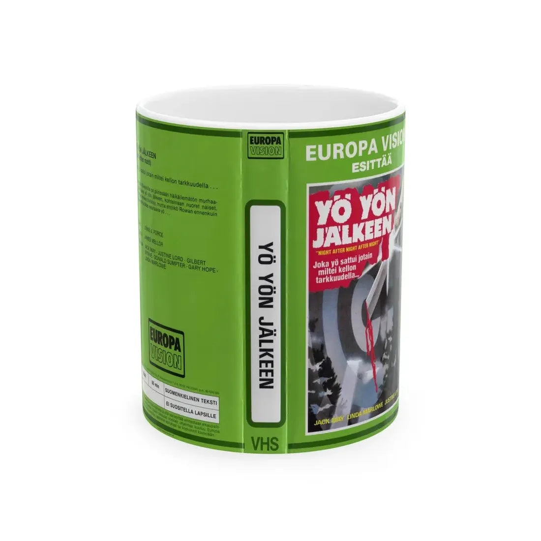 YO YON JALKEEN (VHS COVER) - White Coffee Mug 11oz - Go Mug Yourself