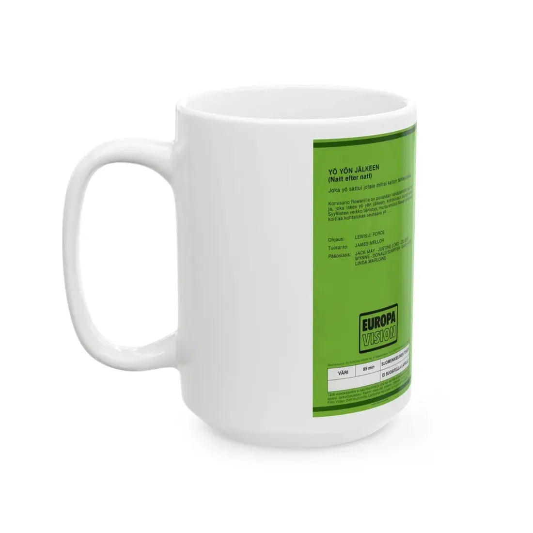 YO YON JALKEEN (VHS COVER) - White Coffee Mug - Go Mug Yourself