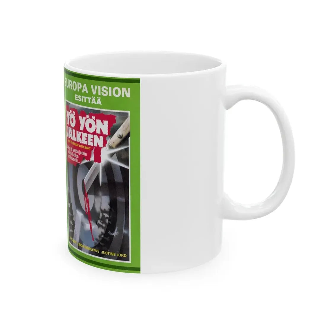 YO YON JALKEEN (VHS COVER) - White Coffee Mug - Go Mug Yourself