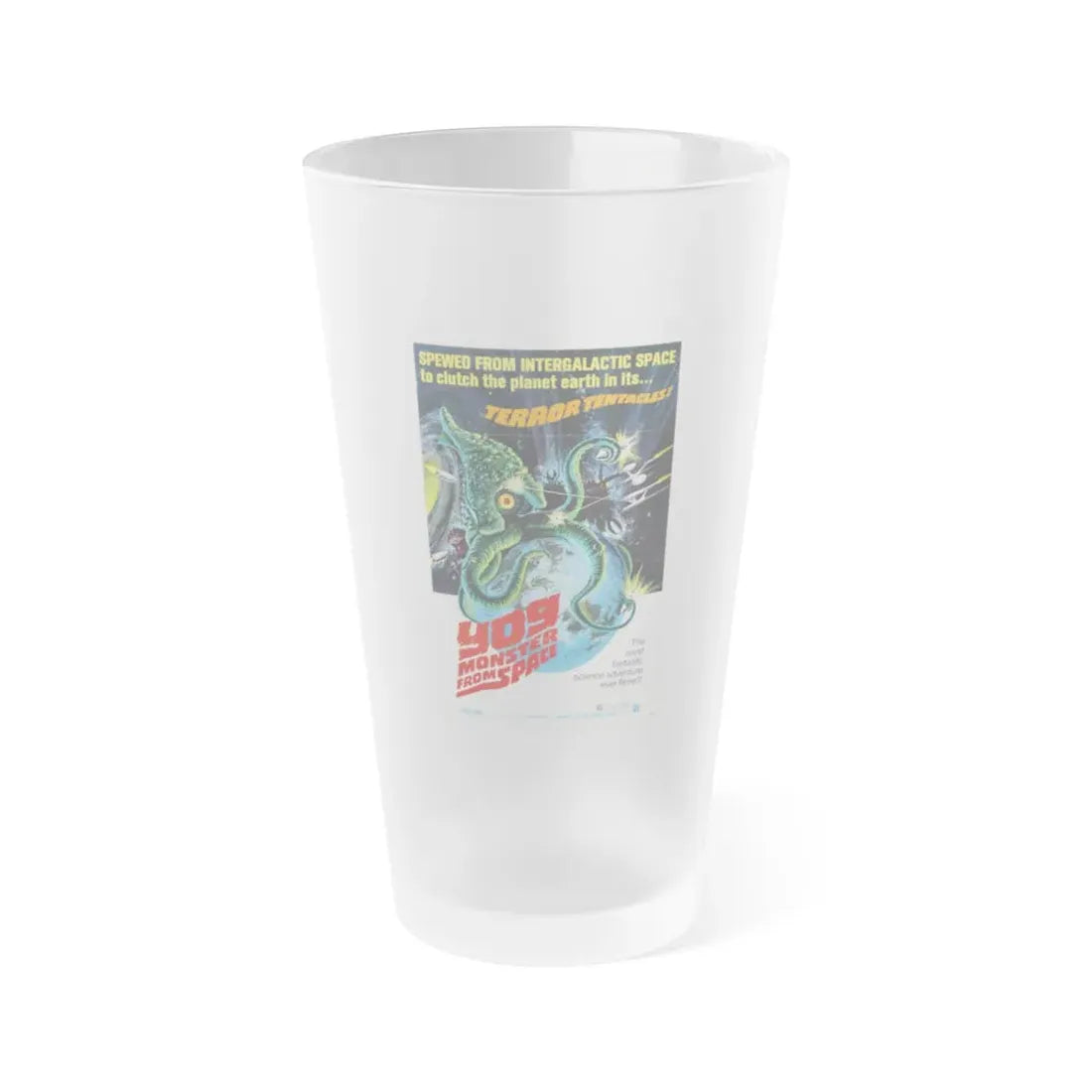 YOG MONSTER FROM SPACE 1970 Movie Poster - Frosted Pint Glass 16oz Default Title - Go Mug Yourself